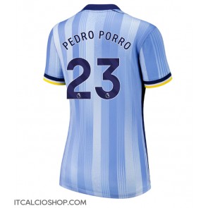 Tottenham Hotspur Pedro Porro #23 Seconda Maglia Femmina 2024-25 Manica Corta